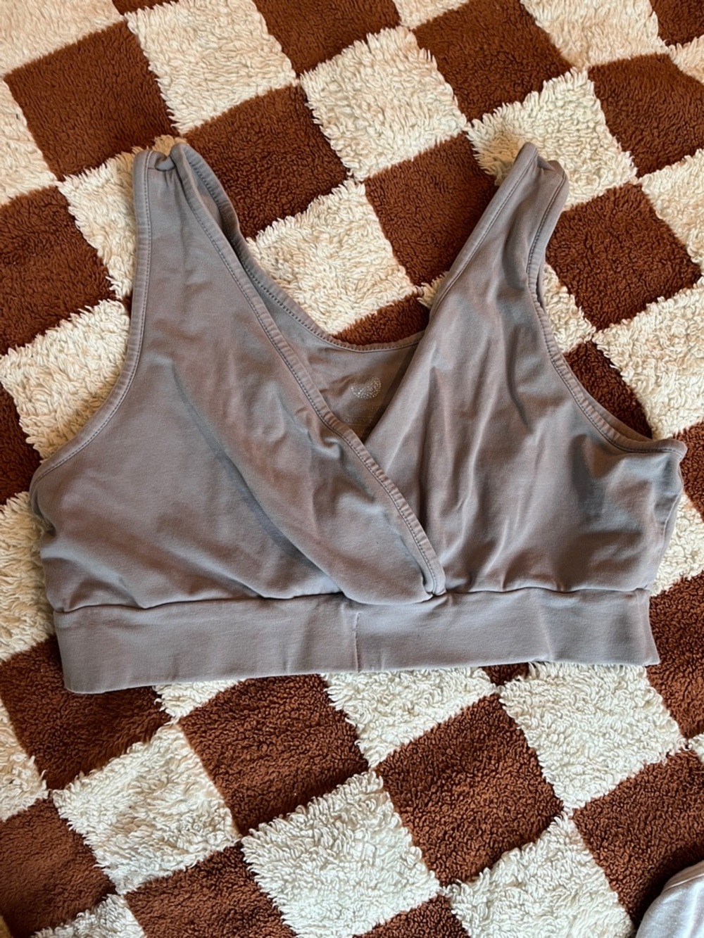Kindred Bravely organic cotton Racerback Nursing & Sleep Bra Small Busty